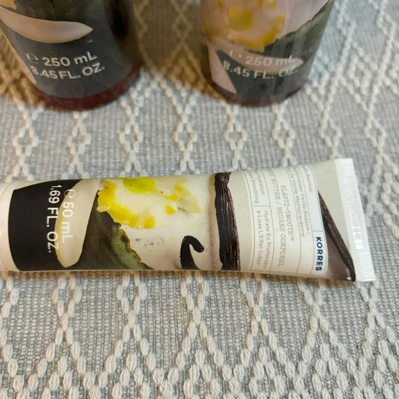 Korres Bundle, Body Cleanser, Body Butter and Body Firming Serum Spray. Vanilla - Picture 4 of 7